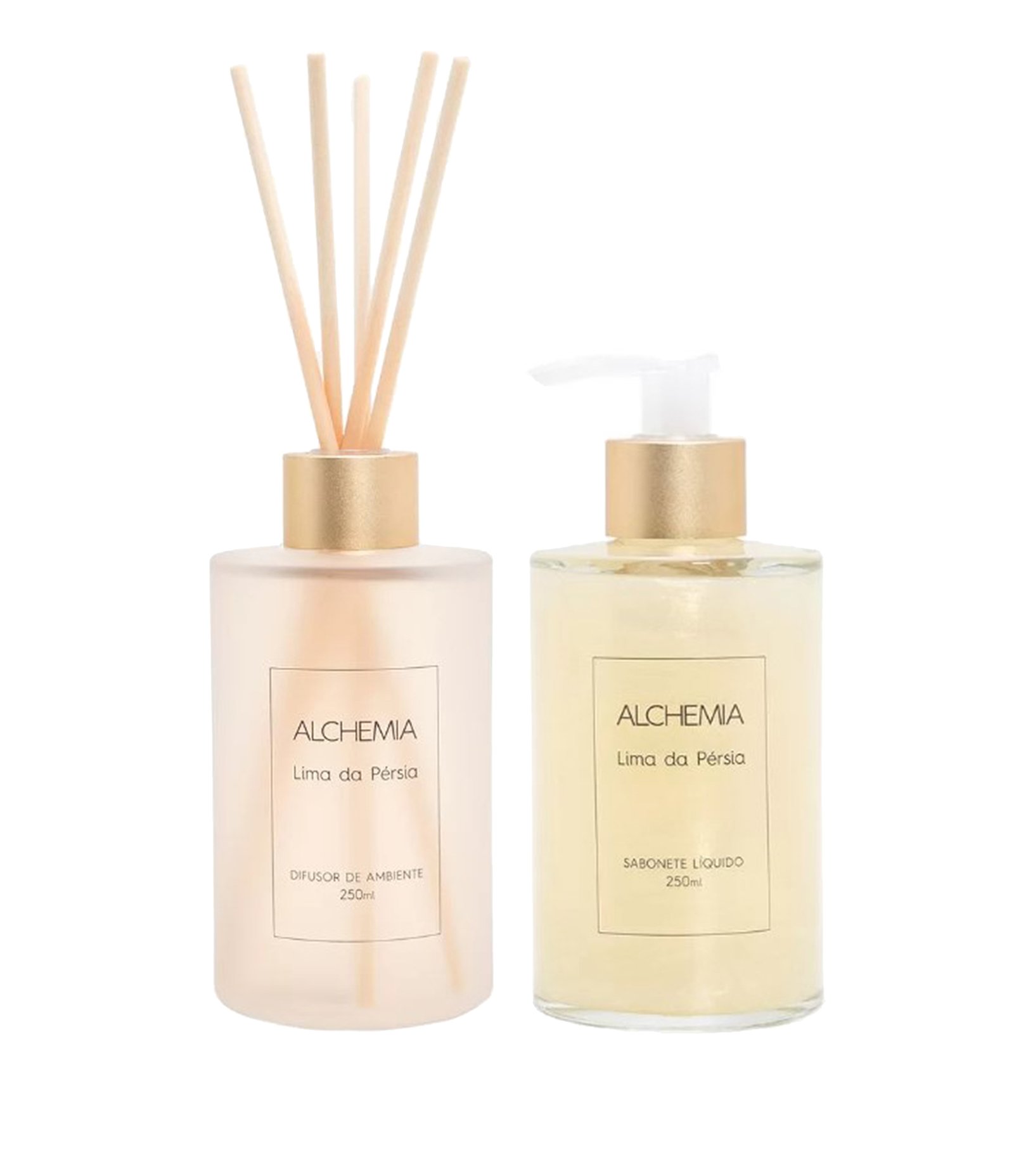 Kit Alchemia: Difusor De Ambiente Lima Da Pérsia Alchemia 250ml + Sabonete Líquido Lima Da Pérsia Alchemia 250ml KIT 1