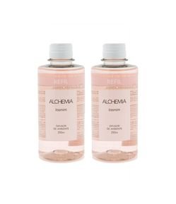 Kit Alchemia:  02 Refis Difusor De Ambiente Alchemia Jasmim 250ml 