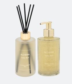 Kit Alchemia: Difusor De Ambientes Vanilla Black + Sabonete Líquido Vanilla Black