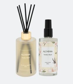 Kit Alchemia: Difusor De Ambientes Vanilla Black + Home Spray Vanilla Black