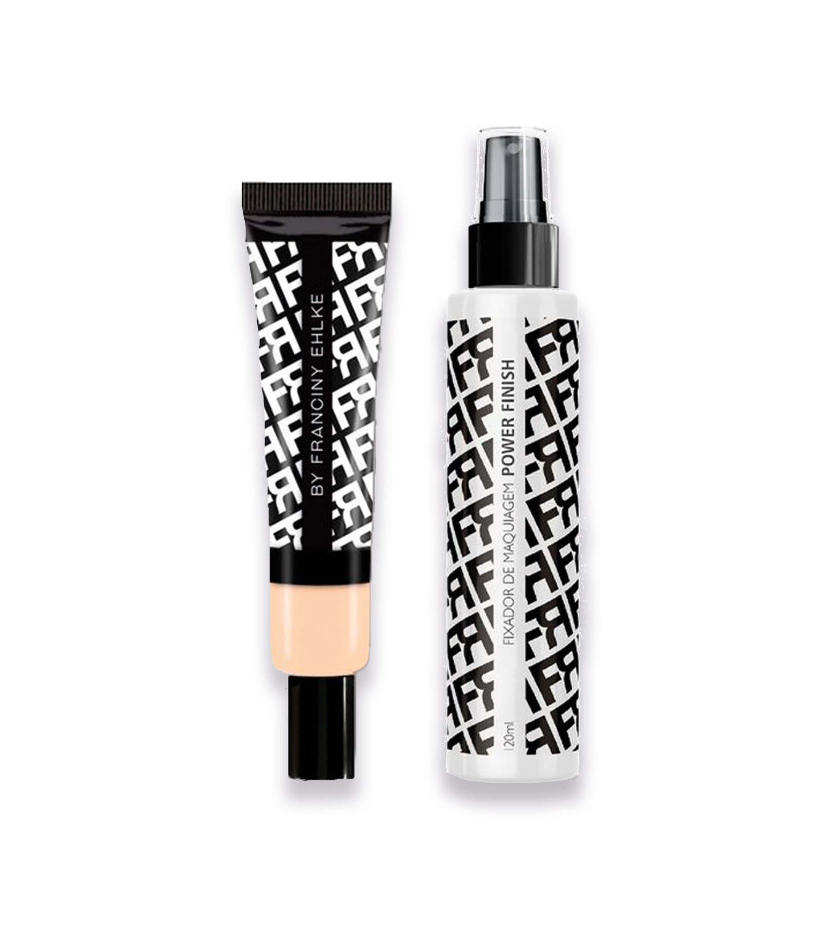 Base Líquida Matte + Fixador de Maquiagem Power Finish Franciny Ehlke KIT 1