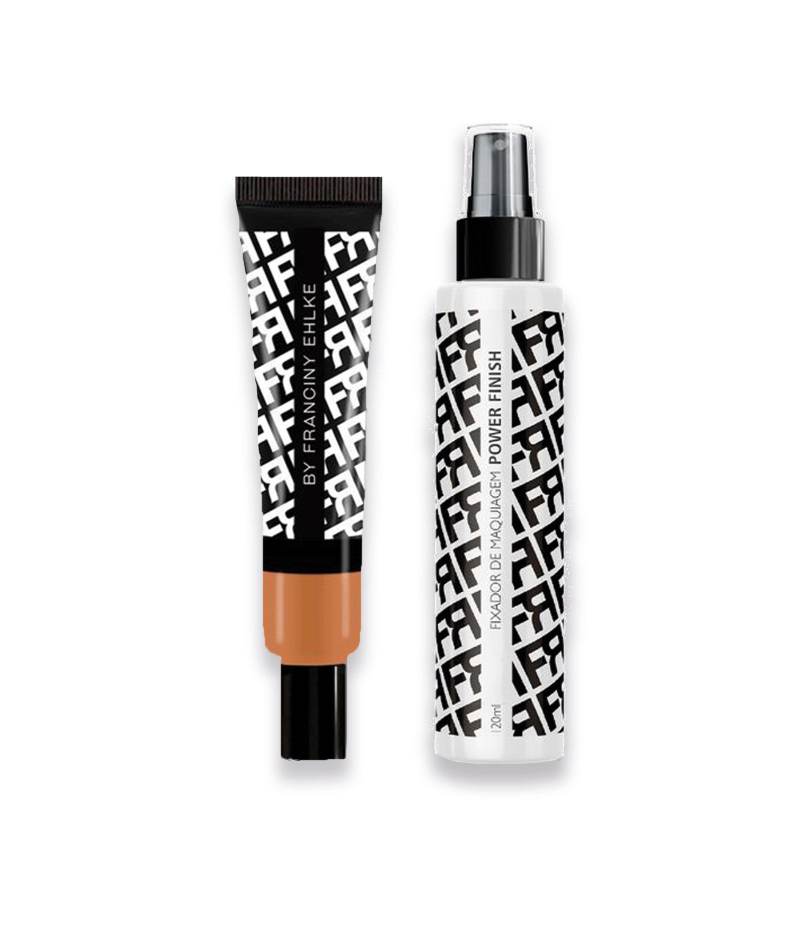 Base Líquida Matte + Fixador de Maquiagem Power Finish Franciny Ehlke KIT 1