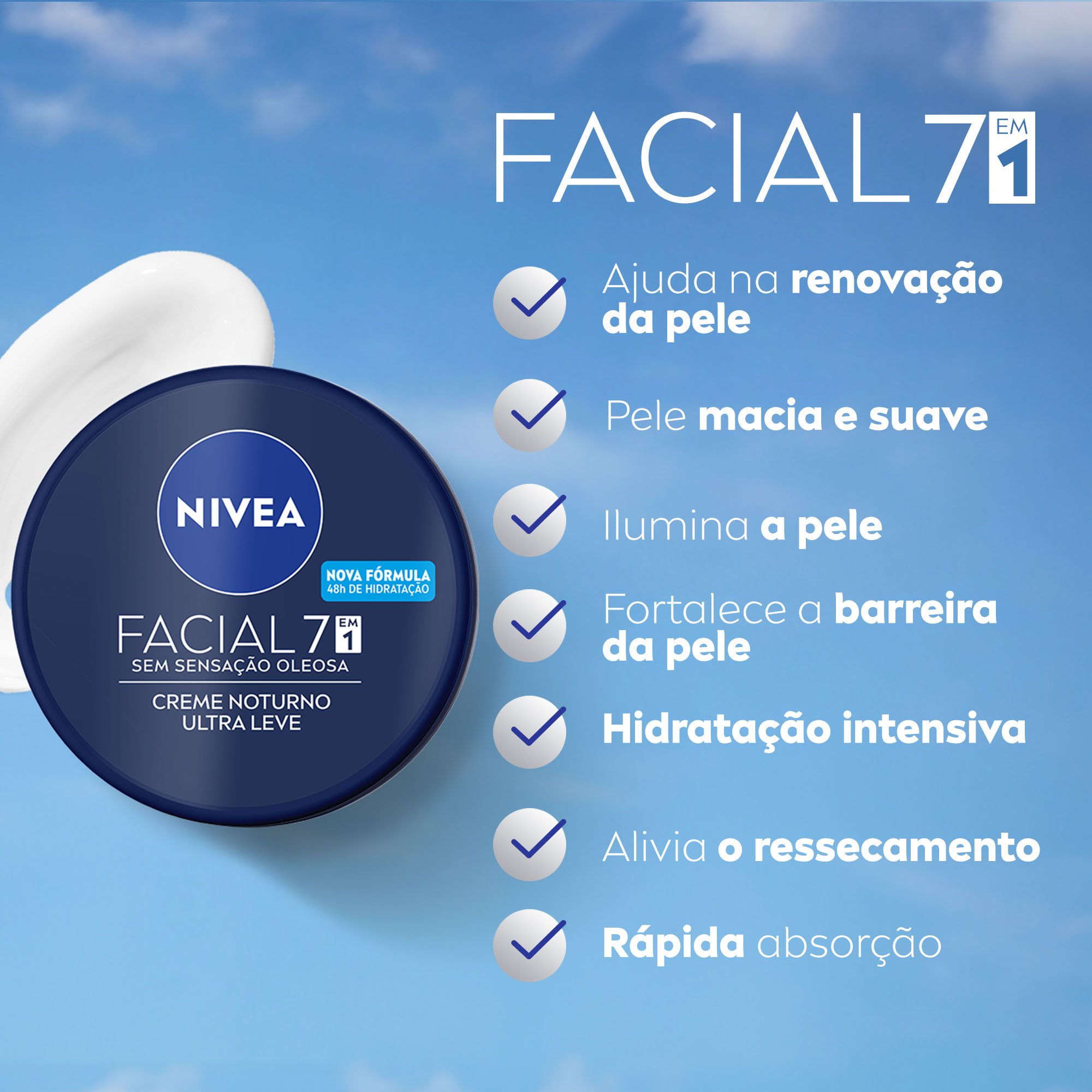 Kit Nivea Creme Facial Antissinais 100g + Creme Facial Noturno 100g 4